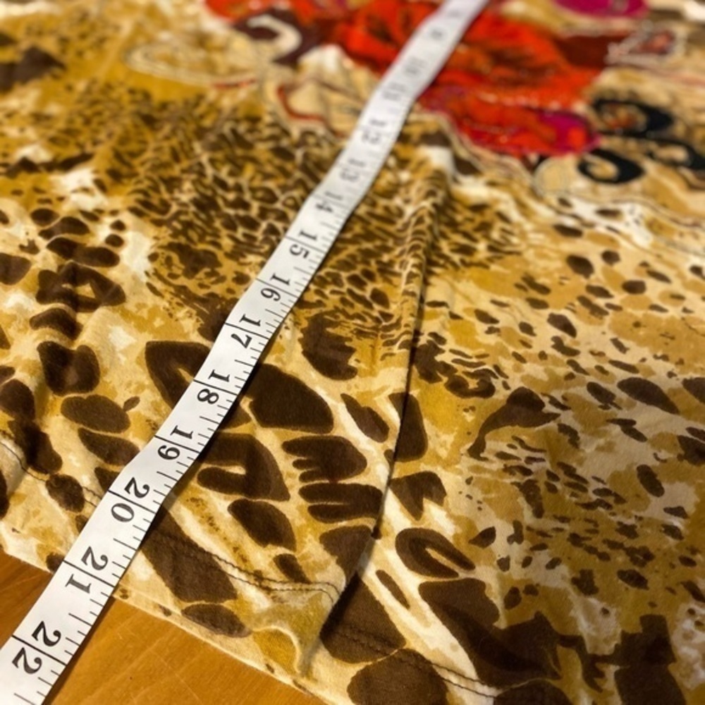 Choices Floral and Animal Print Top with Embellishments - Picture 10 of 10
